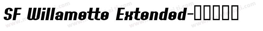 SF Willamette Extended字体转换
